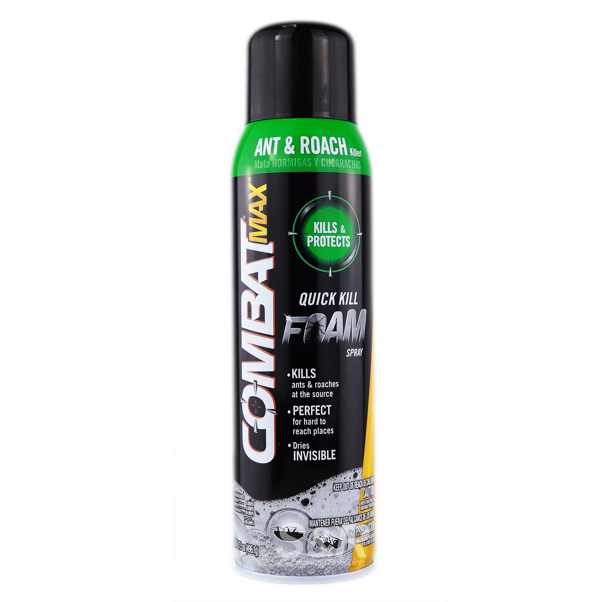 Combat Max Ant and Roach Killer Quick Kill Foam Spray 496.1g